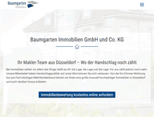 Tablet Screenshot of baumgarten-immobilien.de